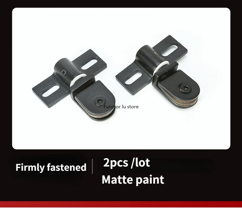 2pcs/lot Bathroom Glass Door Clip/clamp/hinge,Rotating Door Shaft,304 Thickened Stainless Steel No Rust  Shower Accessories