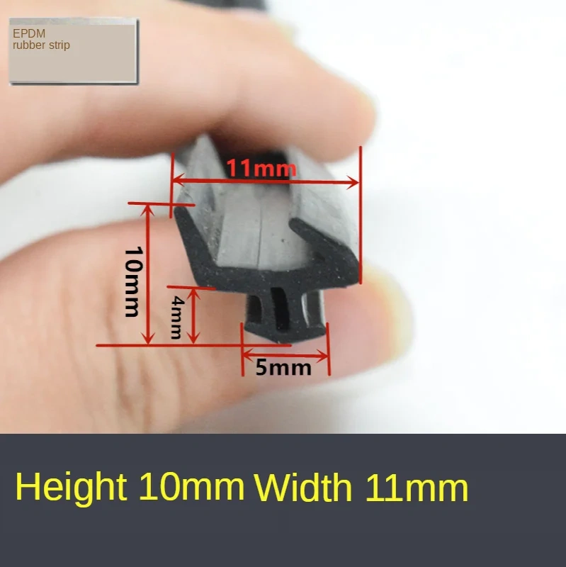 5M EPDM Seal Door and Window Rubber Strip Window Waterproof Article Sound Deadening Strip