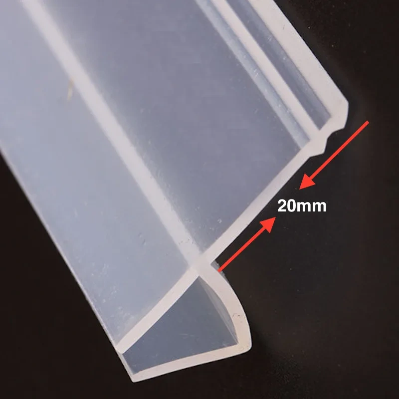2M Seals strip Sliding Door Screen Shower Window Barn Bathroom SoundProof Sealing 6 8 10 12mm Glass Fixture Accessories Custom