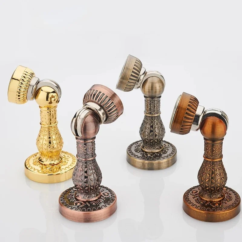 Retro Design Zinc Alloy Magnetic Door Stop Stopper Holder Catch Floor Door damper door stopper