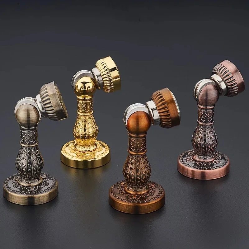 Retro Design Zinc Alloy Magnetic Door Stop Stopper Holder Catch Floor Door damper door stopper