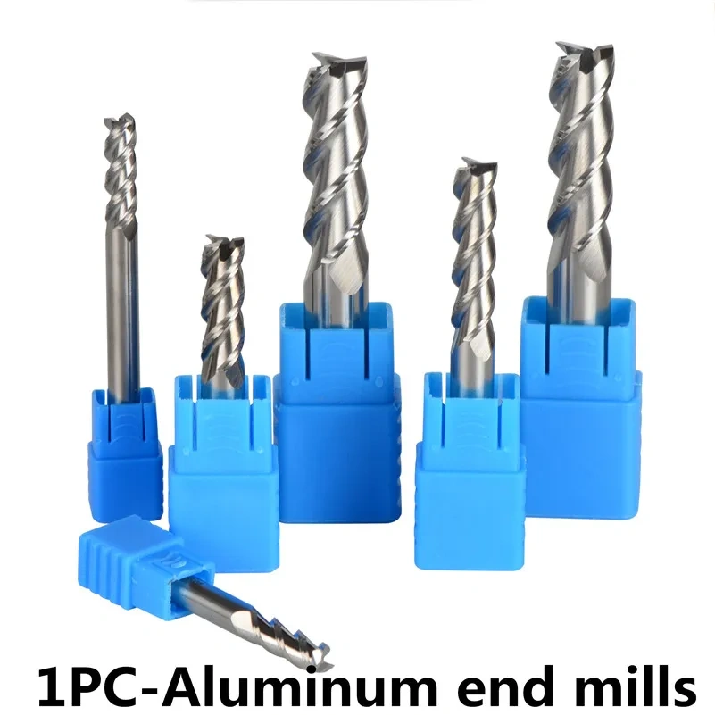 Tungsten Steel End Mills 3 Flute Diameter 4~12mm Flattened Head High Quality HRC45 CNC Milling Carbide End mills milling cutter