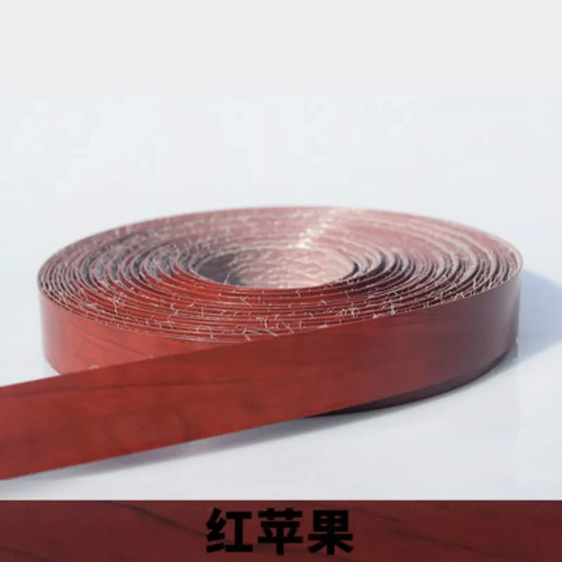 10M Self-adhesive Furniture Wood Veneer Decorative Edge Banding PVC for Furniture Cabinet Closet Wood Veneer Surface Edging
