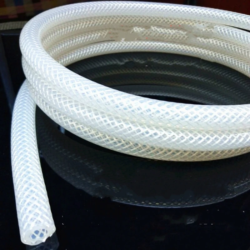 food grade braidd silicone tube reticulated duct chequered Anilox tube high pressure silicone braided hose heat-resistant