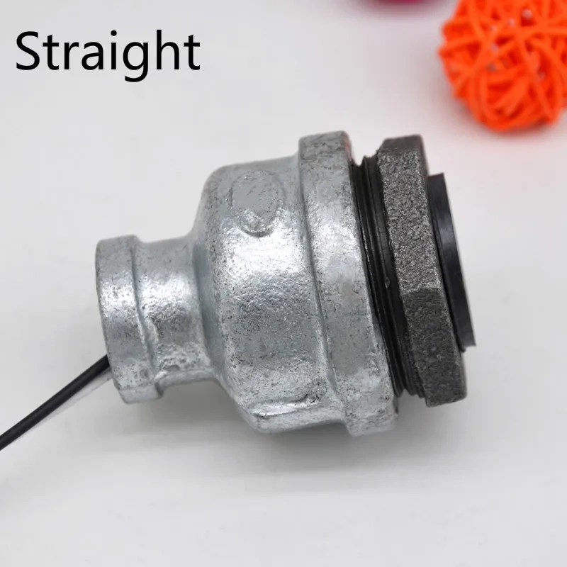 Plastic Galvanized Lamp Holder Screw Light Bulb Socket DN15 DN20 DN25 Creative Retro Industrial LOFT Water Pipe  Fittings