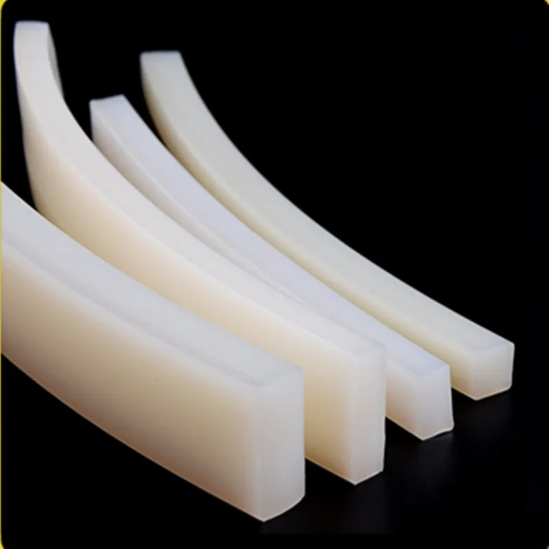 1meter 5mm x 5mm/10mm/15mm/20mm/30mm High Temperature Resistant Solid Silicone Rubber Sealing Strip Weatherstrip