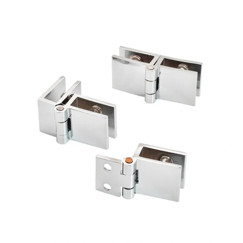 2PCS Cabinet Glass Door Hinges Wine Door Hinges Glass Hinges hardware Suitable for glass thickness 5-8mm. 90/180/0 degree