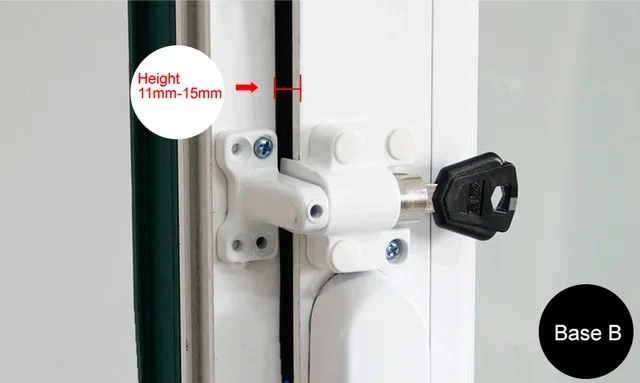 Inside flat window anti-theft lock plastic steel aluminum alloy window lock children safety lock limit window lock