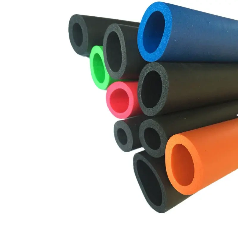1 meter colorful flame retardant NBR smooth sponge tube rubber foam tube sponge sleeve fitness mechanical equipment handlebar