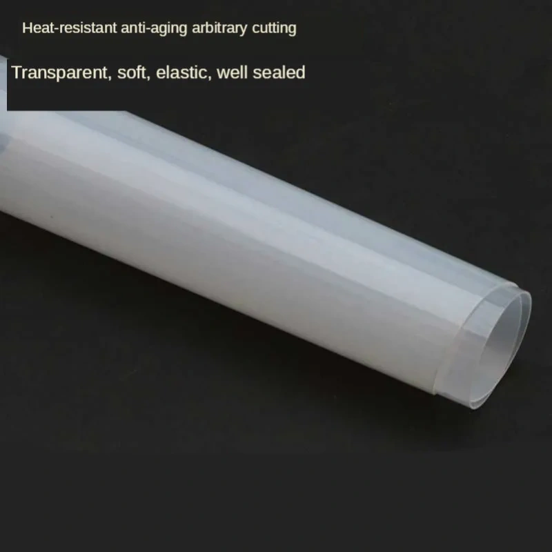 Silicone rubber Sheet film 0.1 0.2 0.3 0.4 0.5 0.6 0.8 1.0mm thickness 500*500mm width thin board semi transparent Rubber
