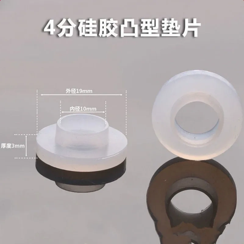 100pcs DN15 silica gel gasket 19*11*3mm waterproof, leakproof and high temperature resistant food grade flat gasket