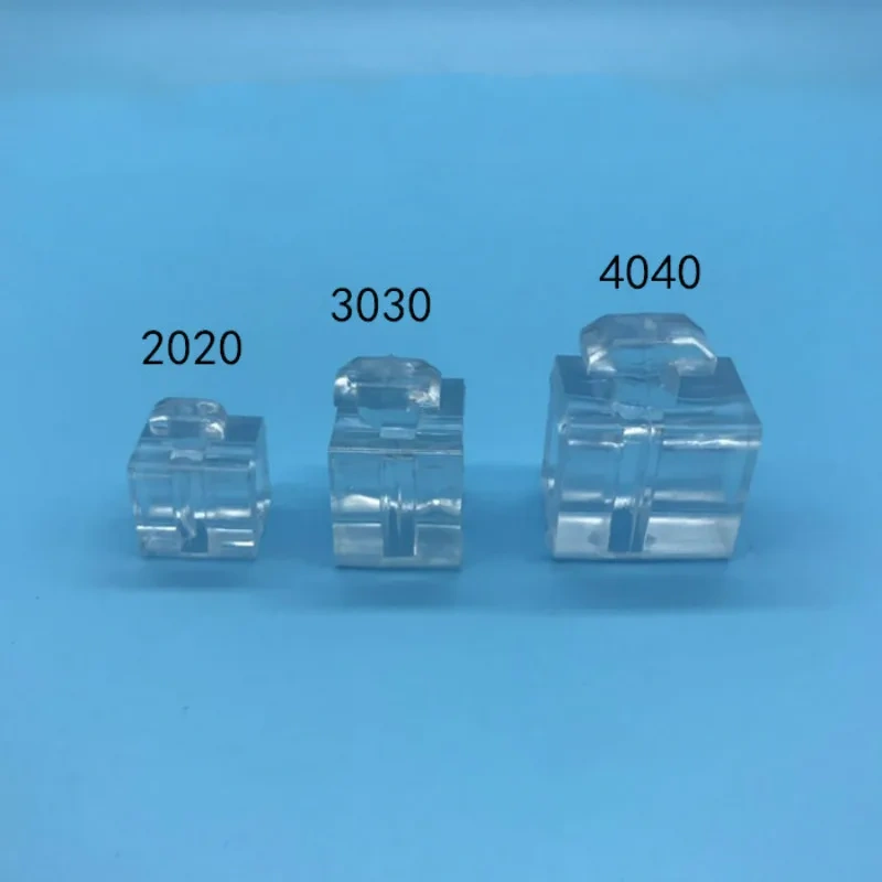 European standard Aluminum profile spacer plate plexiglass fixing connector spacer fixing piece For 2020/3030/4040/4545 Profile