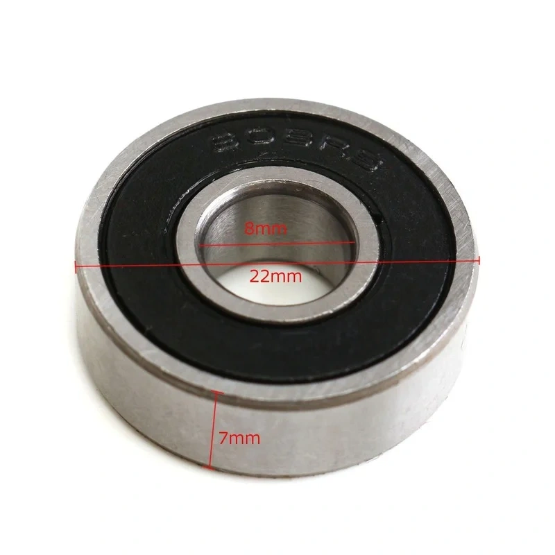 10PCS  608 2RS Bearing 8*22*7 mm Skateboard Wheels Bearings Miniature Skate Roller 608-2RS 608 RS