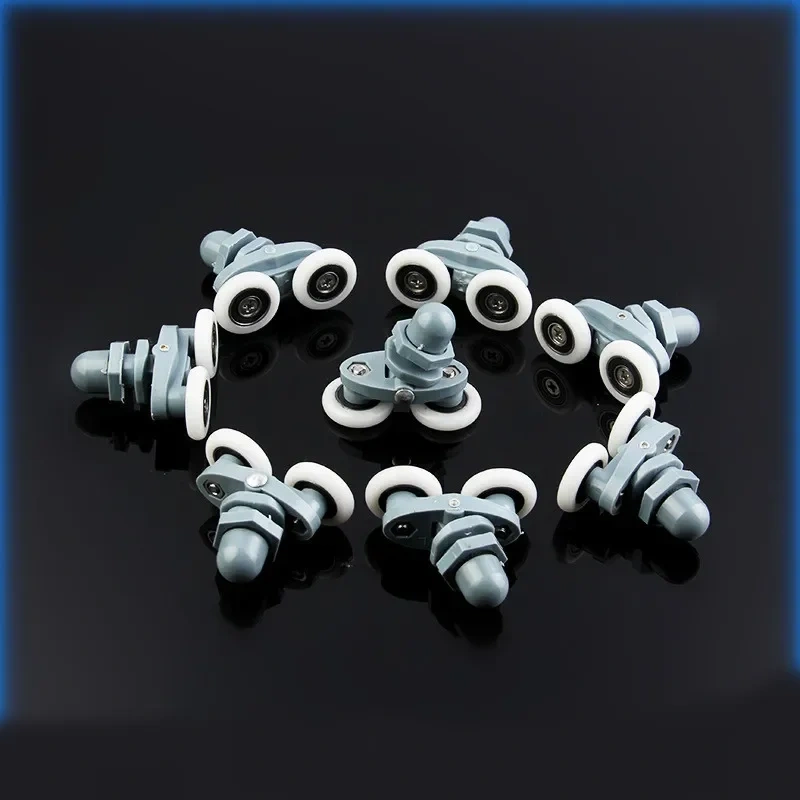 4pcs-8pcs/set 23mm 25mm Sliding Shower Cabin Accessories Glass Door Bearing Roller Pulley Double Runner Swaying Hardware