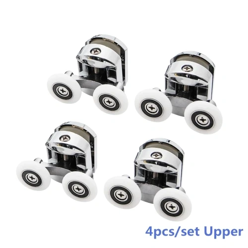 23mm/25mm/27mm Shower Door Rollers Zinc Alloy Double-Wheel Sliding Shower Door Roller Bearing Wheel Runners Replacement