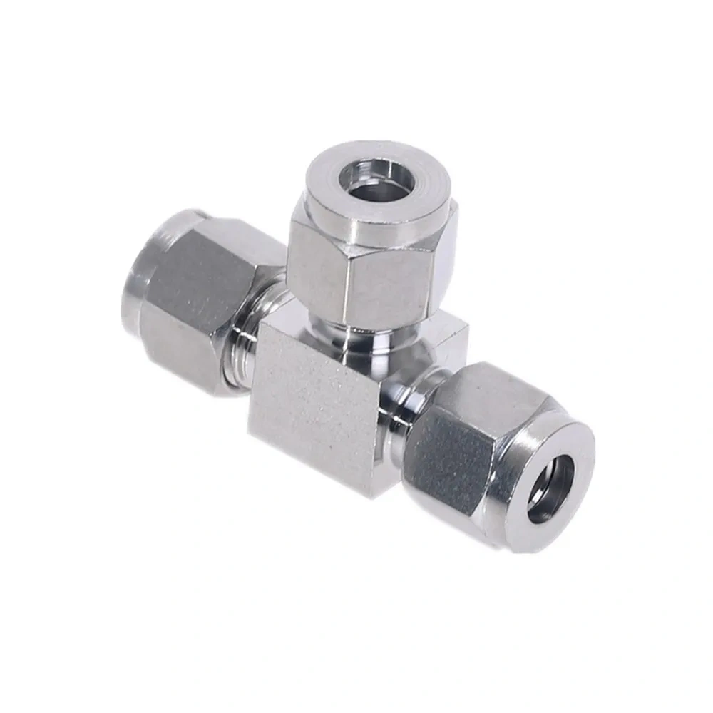 304 stainless steel Card sleeve joint regular tee equal diameter T tee instrument pipe valve connection