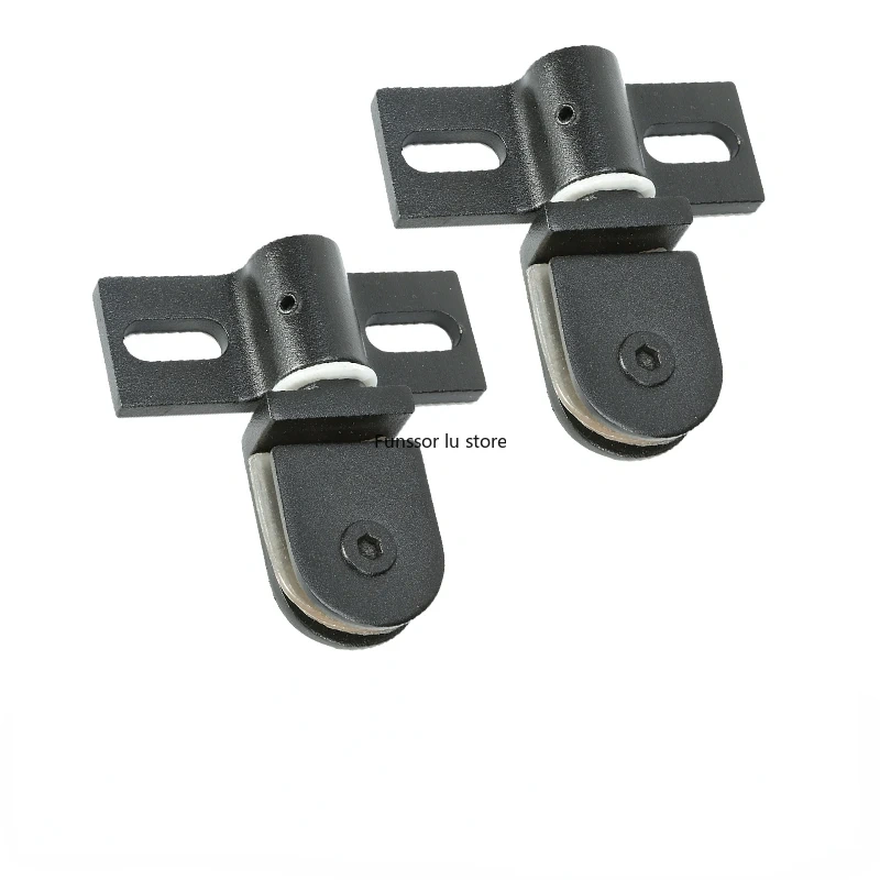 2pcs/lot Bathroom Glass Door Clip/clamp/hinge,Rotating Door Shaft,304 Thickened Stainless Steel No Rust  Shower Accessories