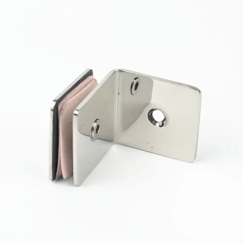 Stainless steel 90-degree glass clamp, Glass partition plate holder,mirror polishing,fix glass on the wall bathroom chip