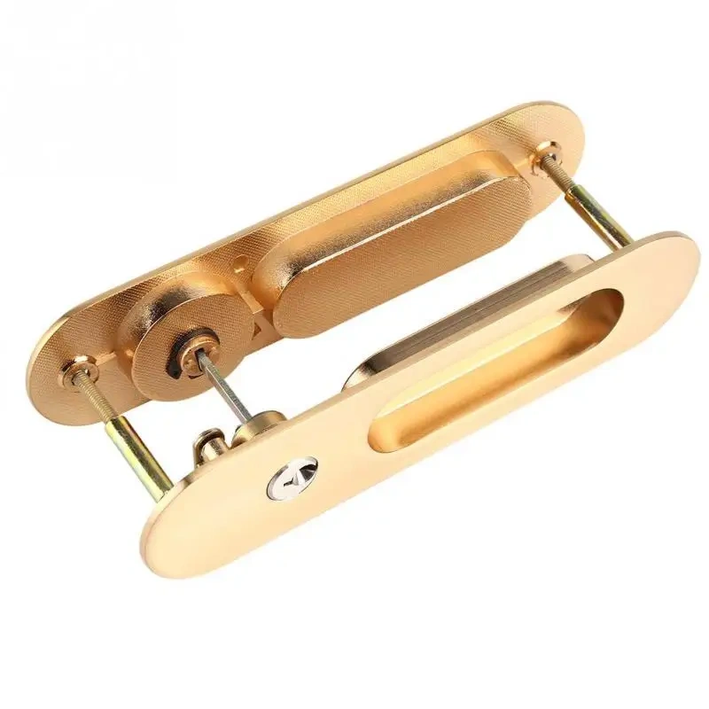 Sliding Door Lock Handle Anti-theft with Keys For Barn Wood Furniture Hardware Door Latch Lock for Double Doors Cerradura