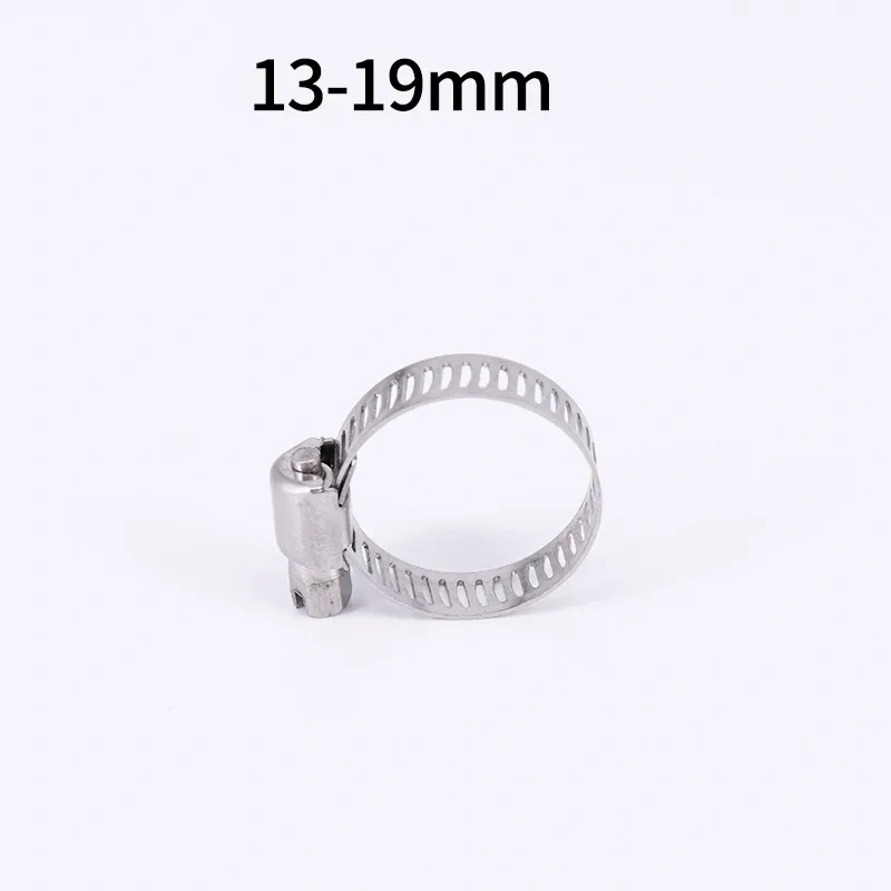 5pcs/lot High Quality Screw Worm Drive Hose Clamp 304 Stainless Steel Hose Hoop Pipe Clamp Clip