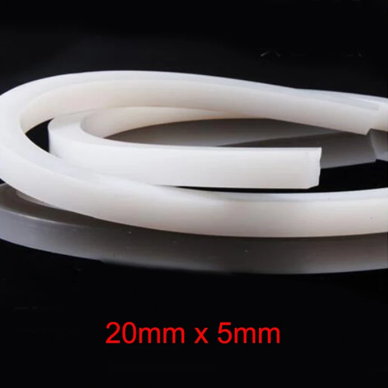 1meter 5mm x 5mm/10mm/15mm/20mm/30mm High Temperature Resistant Solid Silicone Rubber Sealing Strip Weatherstrip