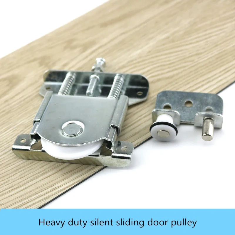 Heavy wardrobe door furniture sliding door pulley cam track roller wheel solid wood cabinet doors