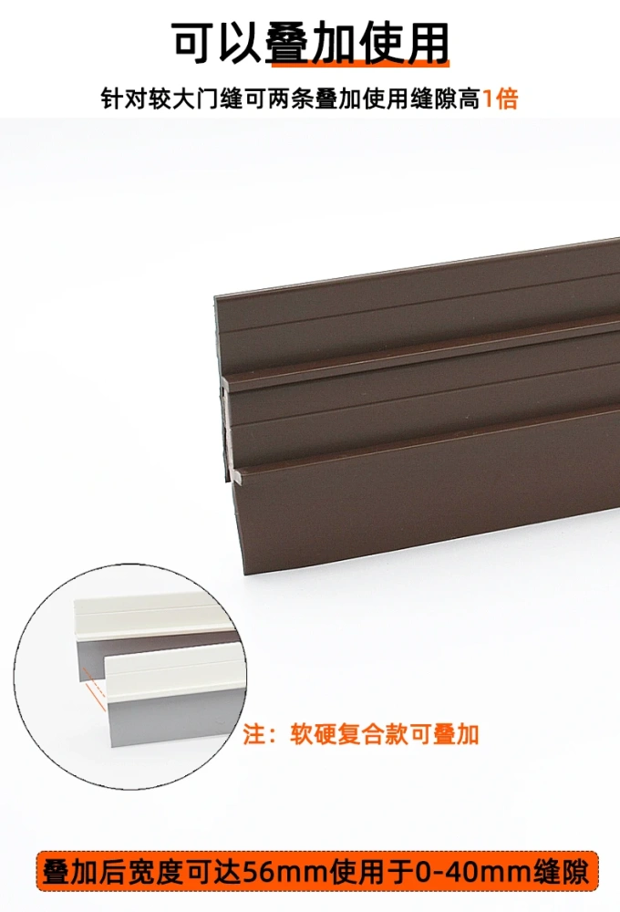 1m Door Seam Sealing Strip Door Sound Insulation Strip Door Bottom  Hotel Door Dust Sound Insulation Insect Repellent Seal Strip