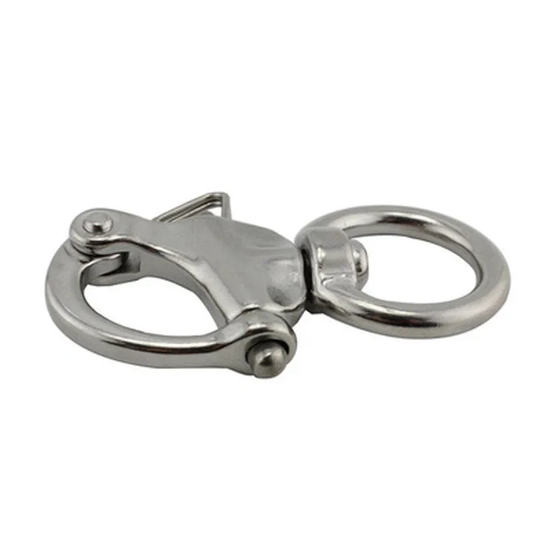 5pcs 316 Stainless Steel Quick Release Swivel Shackle Mayitr Marine Boat Anchor Chain Eye Shackle Swivel Snap Hook Hardware