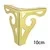 4Pcs/set Metal Furniture Legs with Rubber Feet Pad Cabinet Table Legs Hollow Carving Hardware Sofa Furniture Foot Level