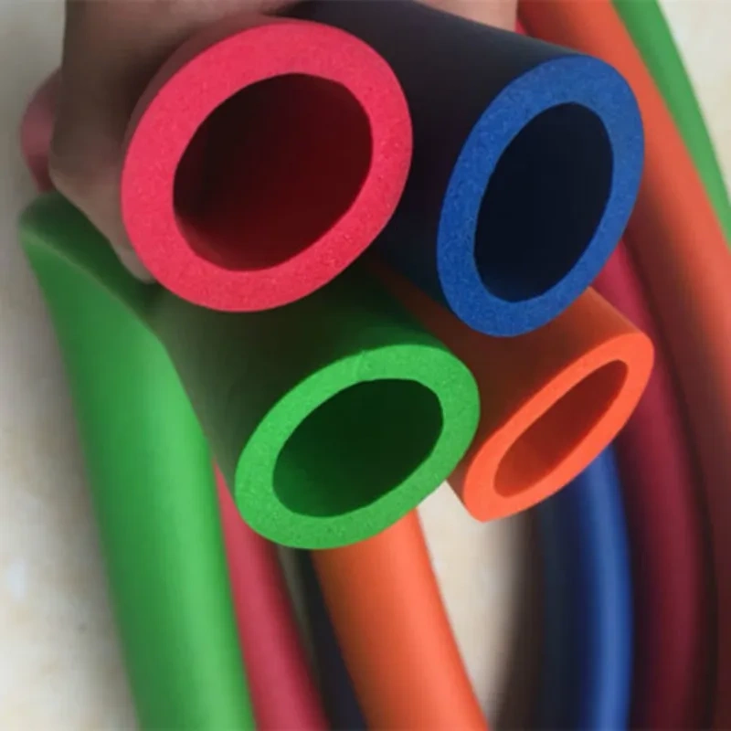 1 meter colorful flame retardant NBR smooth sponge tube rubber foam tube sponge sleeve fitness mechanical equipment handlebar