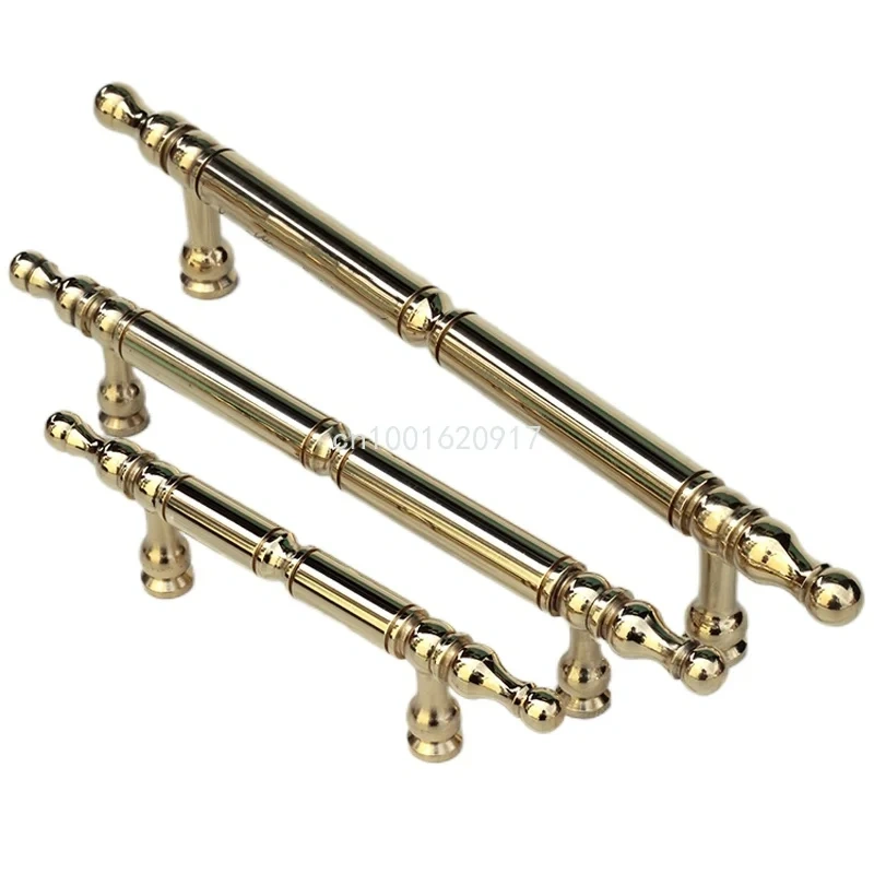 Satin Brass Door Handles and Knobs Antique Drawer Pulls Vintage Kitchen Cabinet Handles Cupboard Pull Hardware