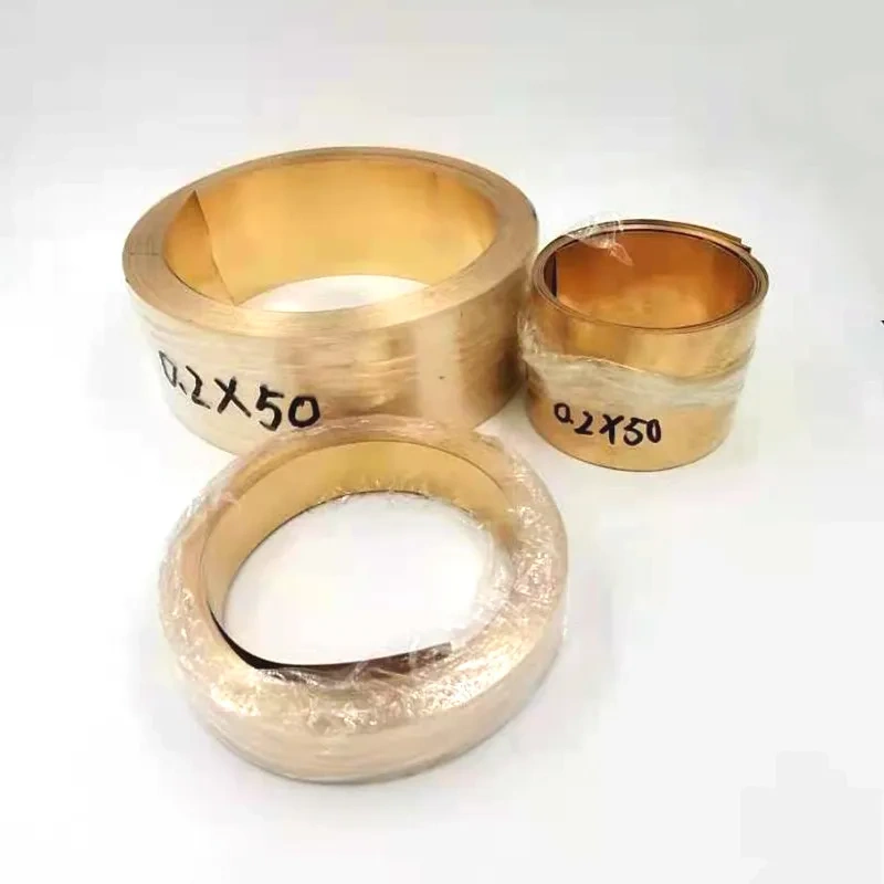 Thickness 0.1mm width 20-100mm 1Meter/ROLL Thin Brass Strip  Brass Sheet gold film Brass Foil Brass plate H62