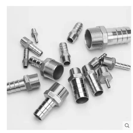 1/8" 1/4" 3/8" 1/2" BSP Male Thread Pipe Fitting to 6 8 10 12mm ID Barb Hose Tail Reducer Fitting Multi Size Stainless Steel 304