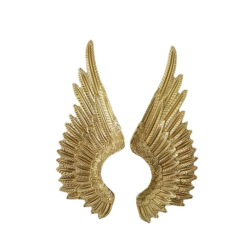 1pcs brass handle double-hole wings copper handle drawer shoe cabinet cabinet wine cabinet golden door handle luxury handle