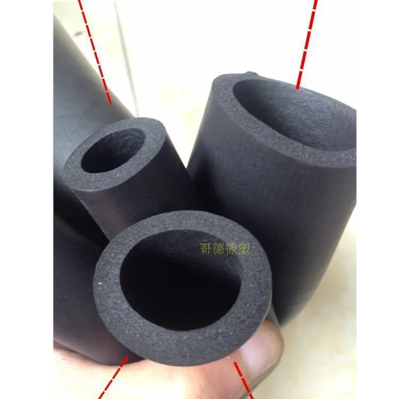 1 meter colorful flame retardant NBR smooth sponge tube rubber foam tube sponge sleeve fitness mechanical equipment handlebar