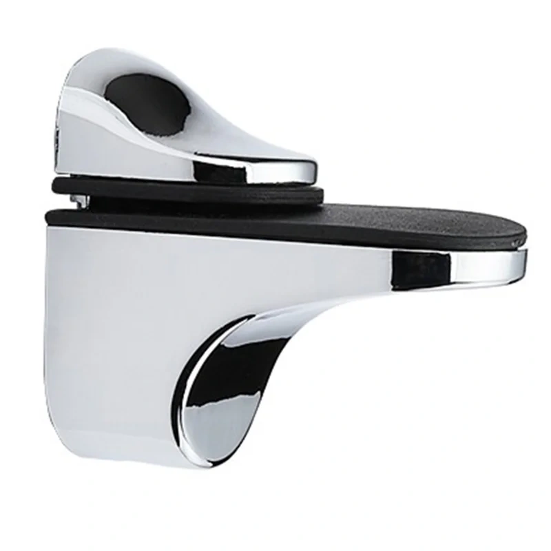 2pcs Wall Mount Glass Shelf Adjustable Wood Shelf Bracket Bracket Fish Mouth Glass Clamp 3-20mm/Zinc Alloy 3-28mm/3-15mm/3-20mm