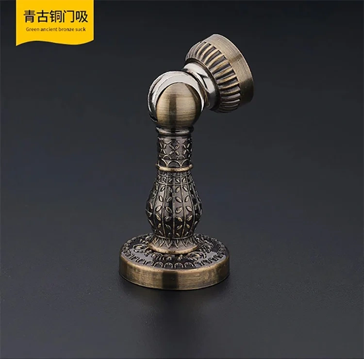 Retro Design Zinc Alloy Magnetic Door Stop Stopper Holder Catch Floor Door damper door stopper
