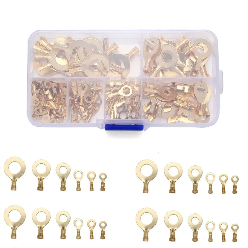 150pcs boxed annular cold-pressed terminal gold connection terminal kit 150pcs terminal combination