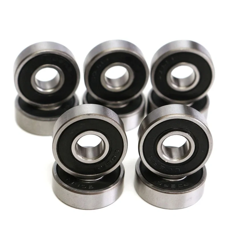10PCS  608 2RS Bearing 8*22*7 mm Skateboard Wheels Bearings Miniature Skate Roller 608-2RS 608 RS