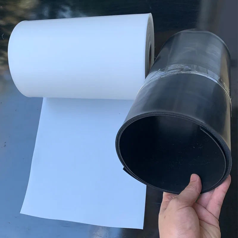 White PTFE coil  film PTFE black plastic sheet PTFE turning plate.