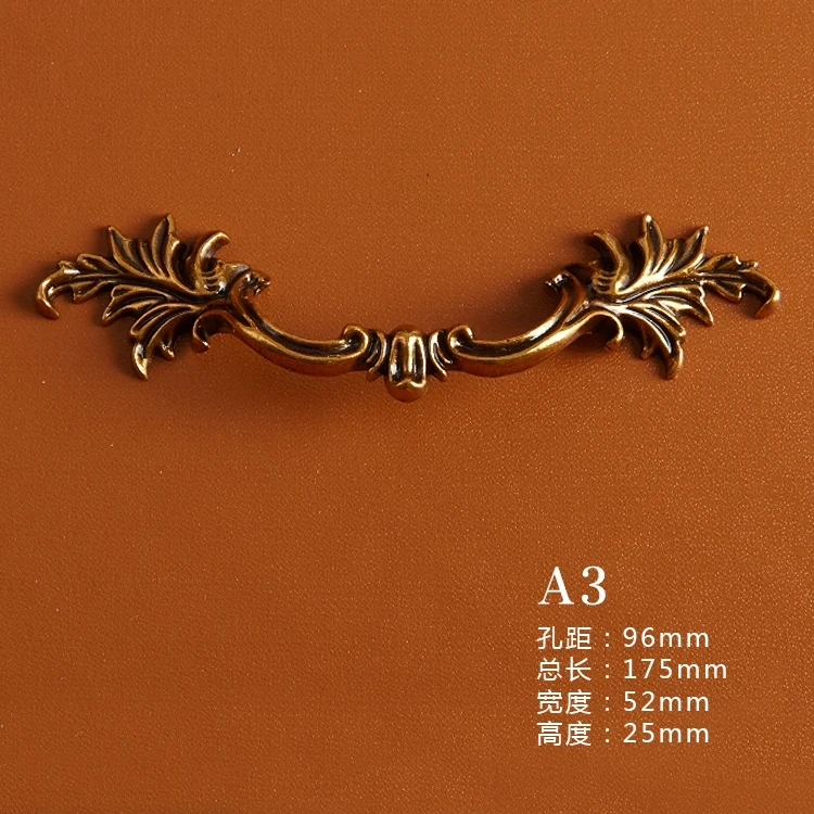 1pcs European Wardrobe Cabinet Handle and Knobs Door Handle Drawer Knobs and Pulls Antique Yellow and Silver