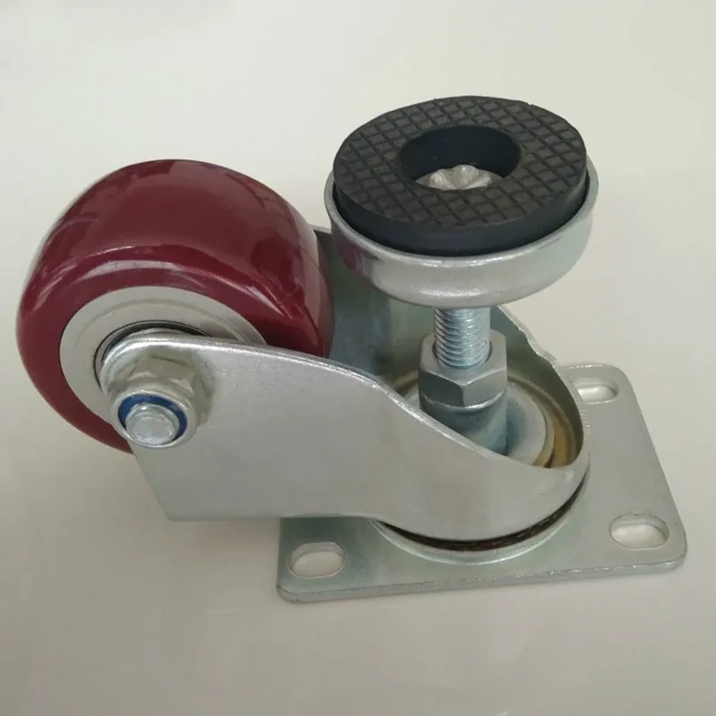 2.5 inch level regulating wheel height 9cm industry enclosure wheel diameter is 65 mm with goblet adjustable casters