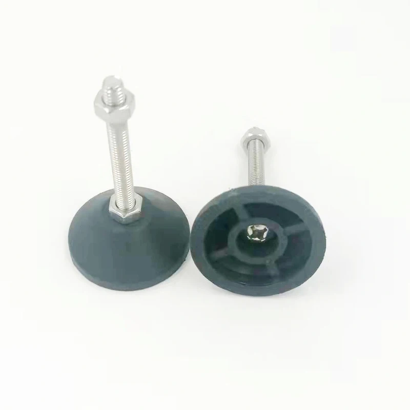 2pcs 304 stainless steel Furniture Support leg Non-skid pad Active/Fixed M6/M8/M10/M12/M16 Adjustable Furniture  Feet Pad