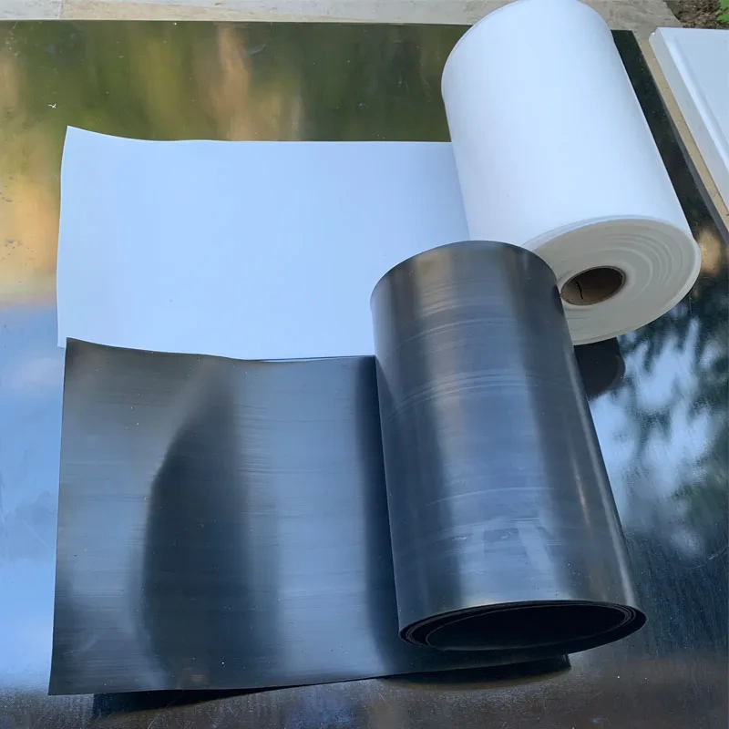 White PTFE coil  film PTFE black plastic sheet PTFE turning plate.