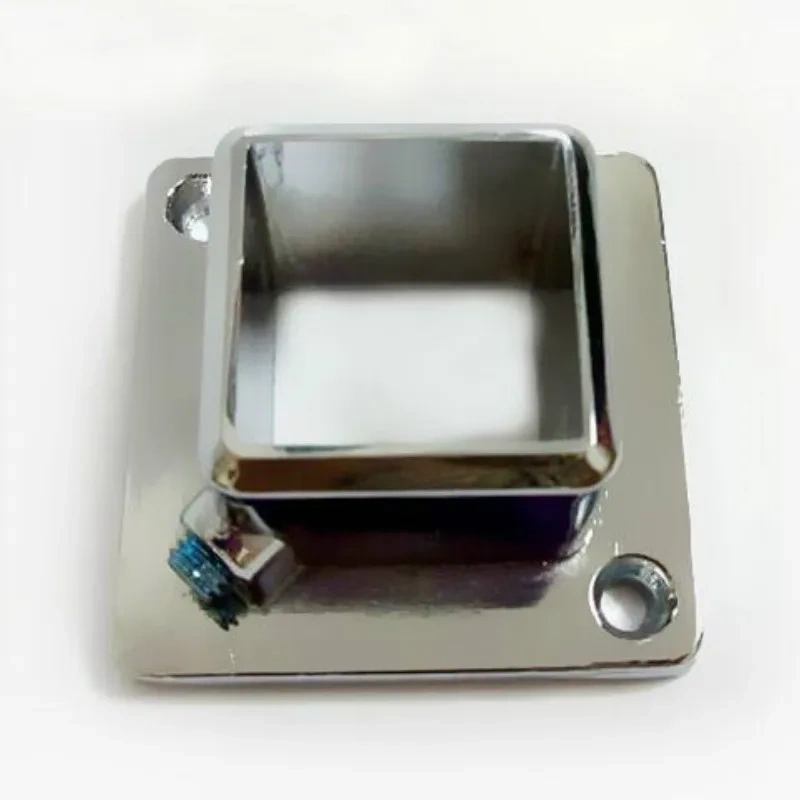 4pcs  aluminium alloy Clothes Rack Square Flange Seat 25*25mm Square Pipe Stainless Steel Tube Support Display Rack Fittings