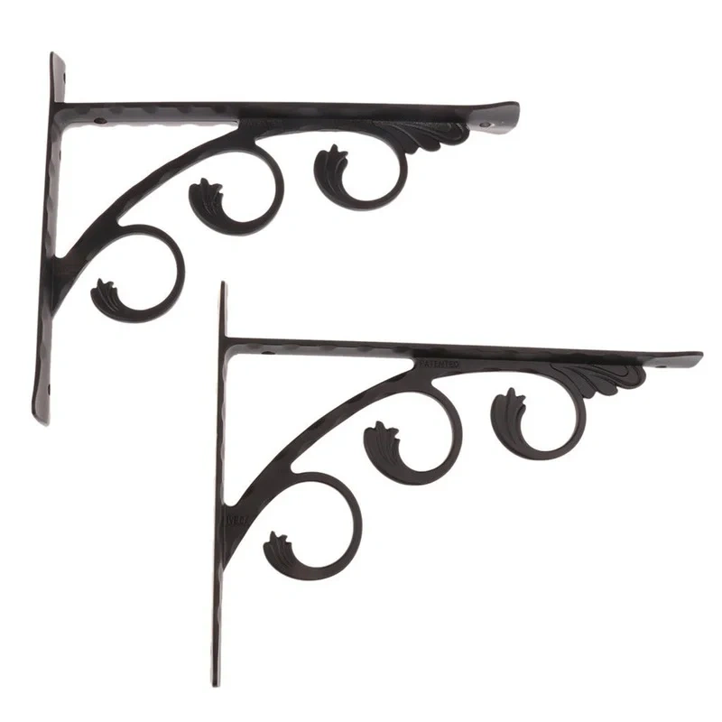 2pcs Aluminum Shelf Bracket L Shape Thickened Corner Brace Shelf Right Angle Bracket for Commodity Furniture Fittings Hardware