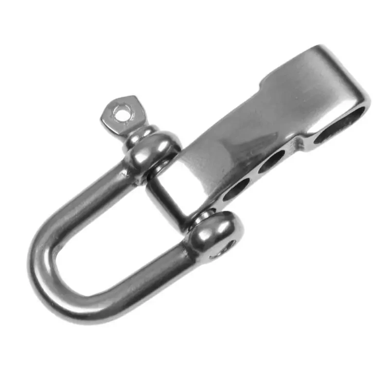 Stainless Steel U Anchor Shackle Screw Pin Paracord Bracelet Buckle Outdoor Survival Rope Fittings