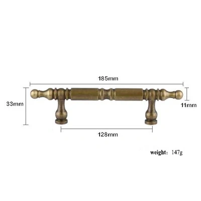 Satin Brass Door Handles and Knobs Antique Drawer Pulls Vintage Kitchen Cabinet Handles Cupboard Pull Hardware