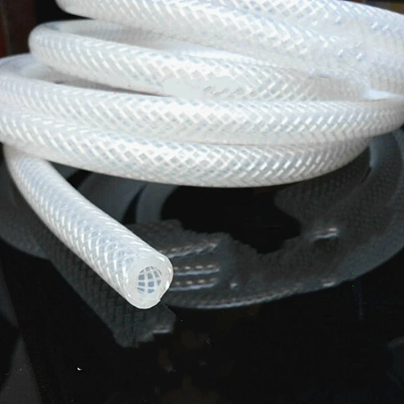 food grade braidd silicone tube reticulated duct chequered Anilox tube high pressure silicone braided hose heat-resistant