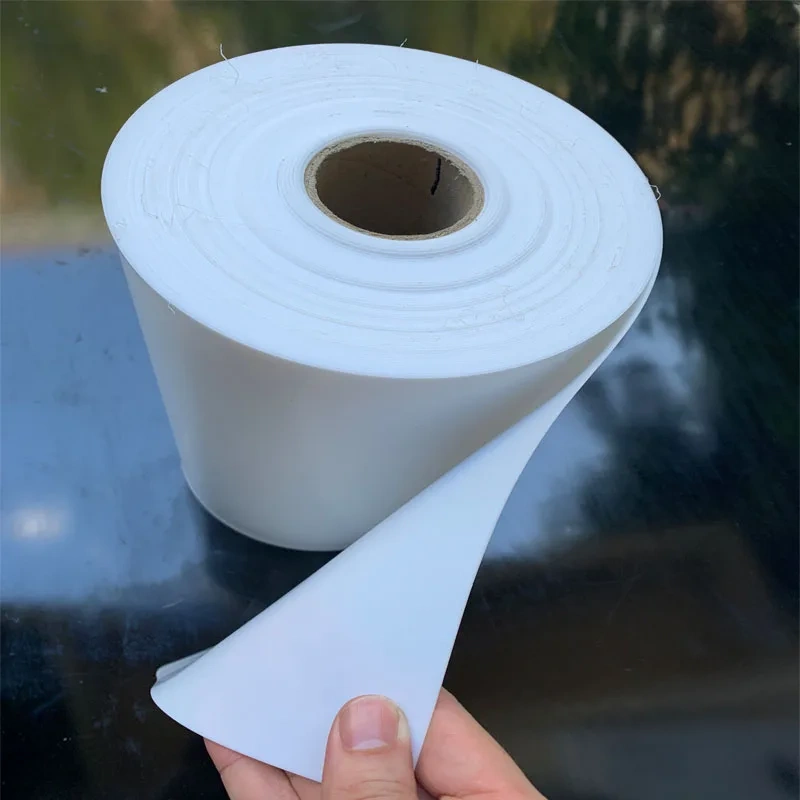 White PTFE coil  film PTFE black plastic sheet PTFE turning plate.